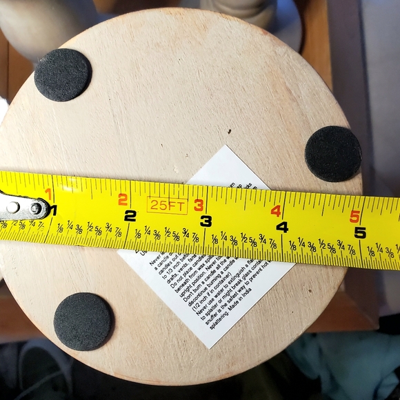 Beautiful Set of 4 Turned Wood Pillar Candlesticks, two 8", two 10" - Picture 6 of 10